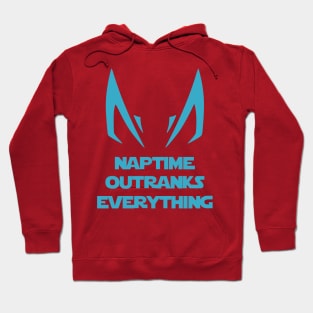 Naptime Outranks Everything Blue Hoodie